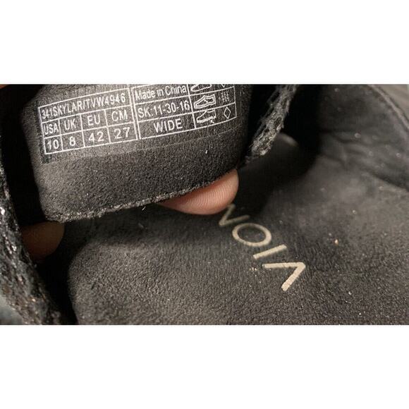 VIONIC Rio Lizard US 10 Wide Women’s Black Snake Print Adjustable Straps - Picture 5 of 5